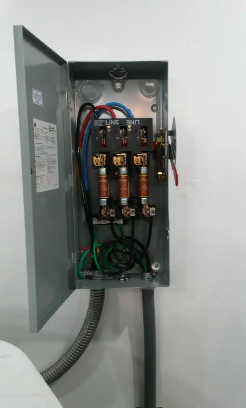 Three-phase disconnect switch installed for Electrical Wiring & Rewiring in Flemington